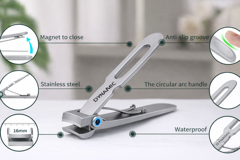 [SLENDED] Nail Clippers Ultra Wide Jaw Opening Stainless Steel Fingernail Clipper for Seniors, Men & Women Manicure,Pedicure,Big