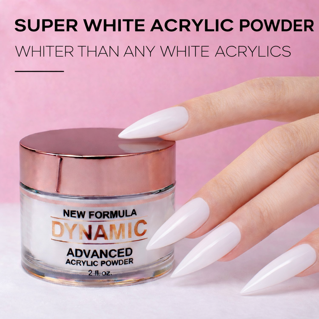 Clear / White / Soft White - purified acrylic powder for dipping and s ...