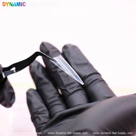 XXL Stiletto Nail Tips Extension Half-Cover - Box - 500 pcs - 10 sizes - Clear box