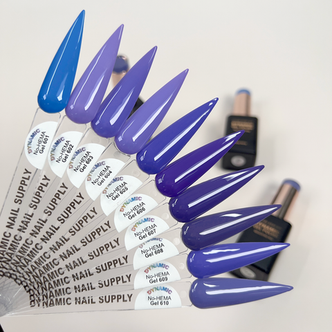 Dynamic No-HEMA Gel Polish - Color 601 to 610