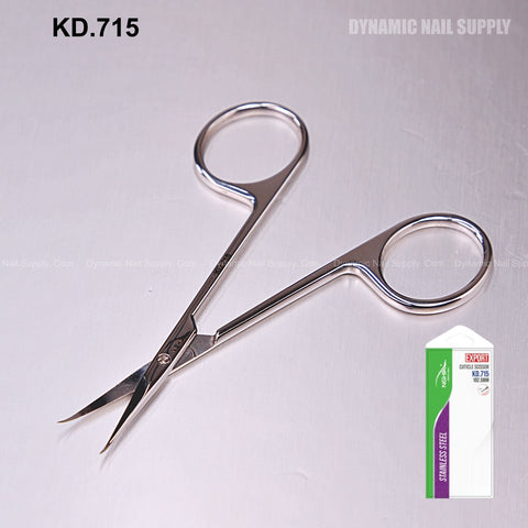 KD.715 - Professional Cuticle Scissors Hooked Tips Stainless Steel
