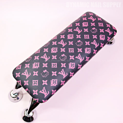 (RM009 - Pink LV/ Kitty Pattern) Handrest for Nails Studio Manicure Services  (Reposabrazos Para Manicura)