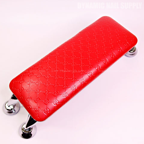 (HL032 - Red GCI Engraved) Armrest for Nail Table Manicure Services  (Reposabrazos Para Manicura)