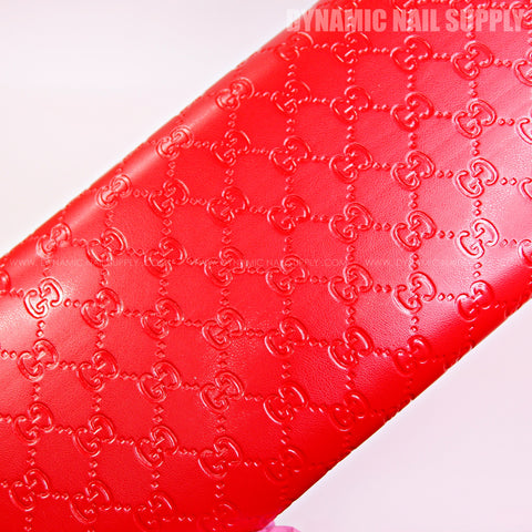 (HL032 - Red GCI Engraved) Armrest for Nail Table Manicure Services  (Reposabrazos Para Manicura)