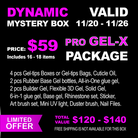 $59 Mystery Box - PRO GEL X PACKAGE - Limited Edition - Limited Quantities