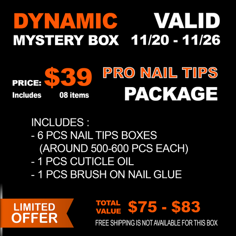 $39 Mystery Box - PRO NAIL TIPS PACKAGE - Limited Edition - Limited Quantities