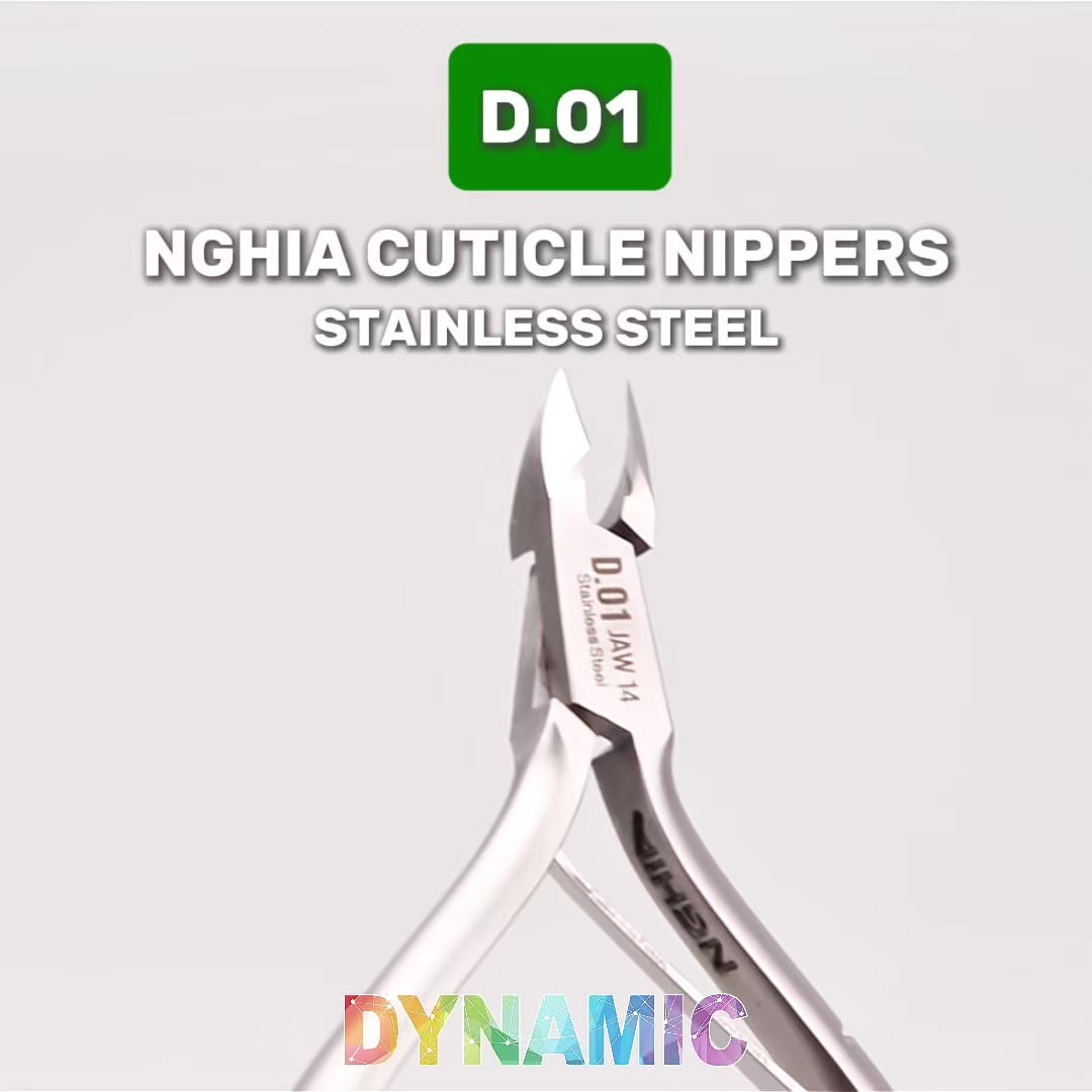D01 - Jaw 12 - Professional Stainless Steel Cuticle Nippers with optim ...