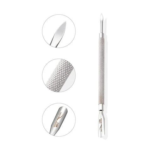 S-506 - NGHIA Professional Cuticle Pusher Spoon Head and Pointed Tips Dual Function Stainless Steel