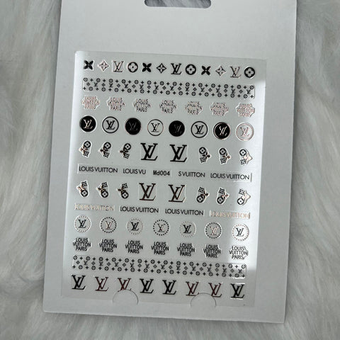 Logo Sticker for nails art design - Md004 - Rose Gold