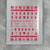 Logo Sticker for nails art design - md006 - Red