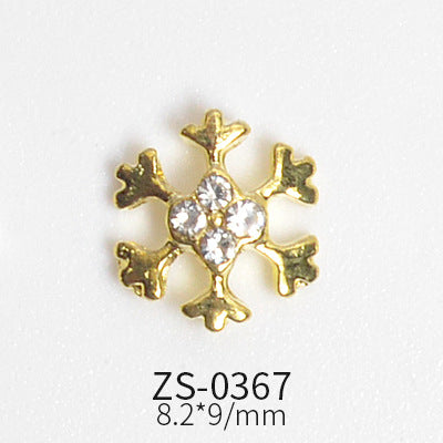 24pcs Snowflake Charms for Winter and Christmas nails art design