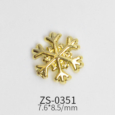 24pcs Snowflake Charms for Winter and Christmas nails art design