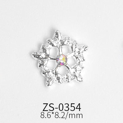 24pcs Snowflake Charms for Winter and Christmas nails art design