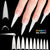 600pcs/bag French Long Stiletto Shape Nails Tips - False Artificial Nail Tips for nails extension or building nails - Dynamic Nail Supply