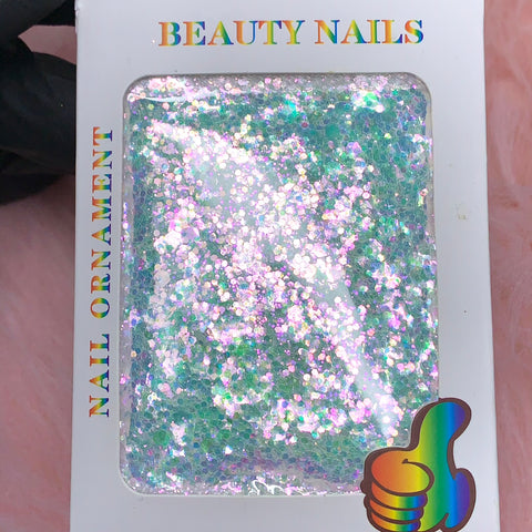 Super Sparkle Christmas Sequin Glitter for Nail Art designer - Newest Updated 2022
