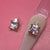 2 pcs 3D Luxury Charm for Nails Art Design (Pink Rhinestones engraved)