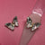 2 pcs 3D Butterfly Charm for Nails Art Design (Clear Rhinestones engraved)