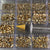 [Champagne Gold] Rhinestones set - 20 cells box - 14 big shapes and 6 round shapes