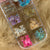 36pcs Colorful Iridescent Resin Gummy Teddy Bear charms for nails art design