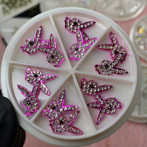 Pink/Purple Playb0y Bad Bunny Charms for Nail Art Designer