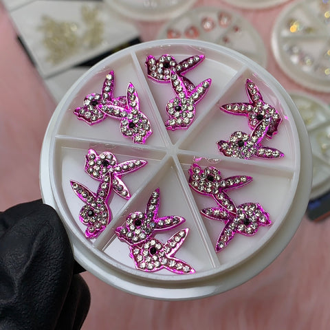 Pink/Purple Playb0y Bad Bunny Charms for Nail Art Designer