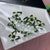 Rhinestones engraved 3d Luxury Butterfly charms for nails art design (Emerald Green)