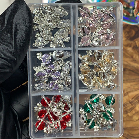 60 pcs Planet Charm for Nails art designer (Trending Global shape charms)