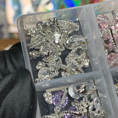 60 pcs Planet Charm for Nails art designer (Trending Global shape charms)