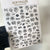 Handwriting nails art stickers for nail art design