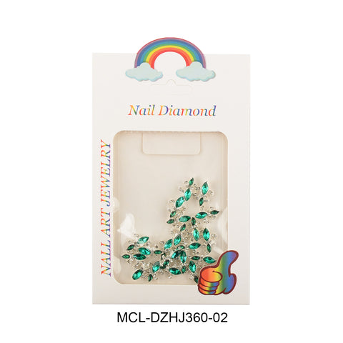 Box labeled Saint Fleur De Lis charm, Louisiana saint symbol, 12 color options from Dynamic Nail Supply.