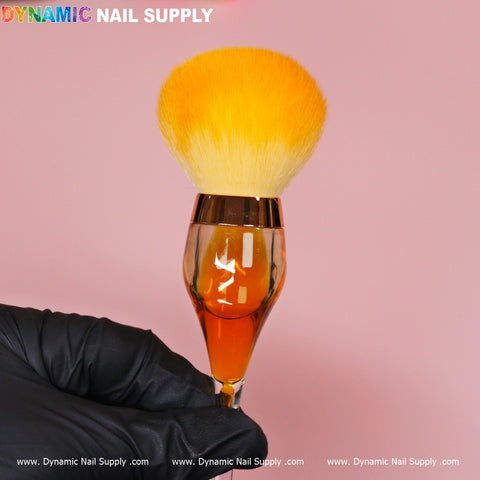 Wine-cup style Dust Brush (Cosmetic-grade Duster) Champagne