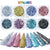QH15060 SET 01 Holographic Nail Art Glitter Set Powder - Dynamic Nail Supply