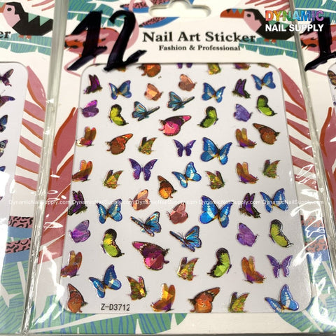 Butterfly stickers for nails art design - Dynamic Nail Supply