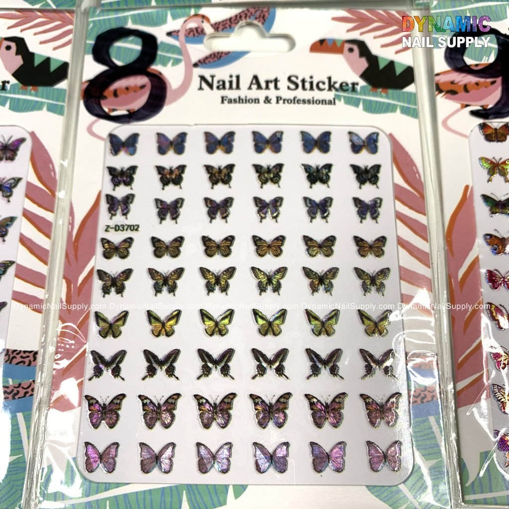 Butterfly stickers for nails art design – Dynamic Nail Supply