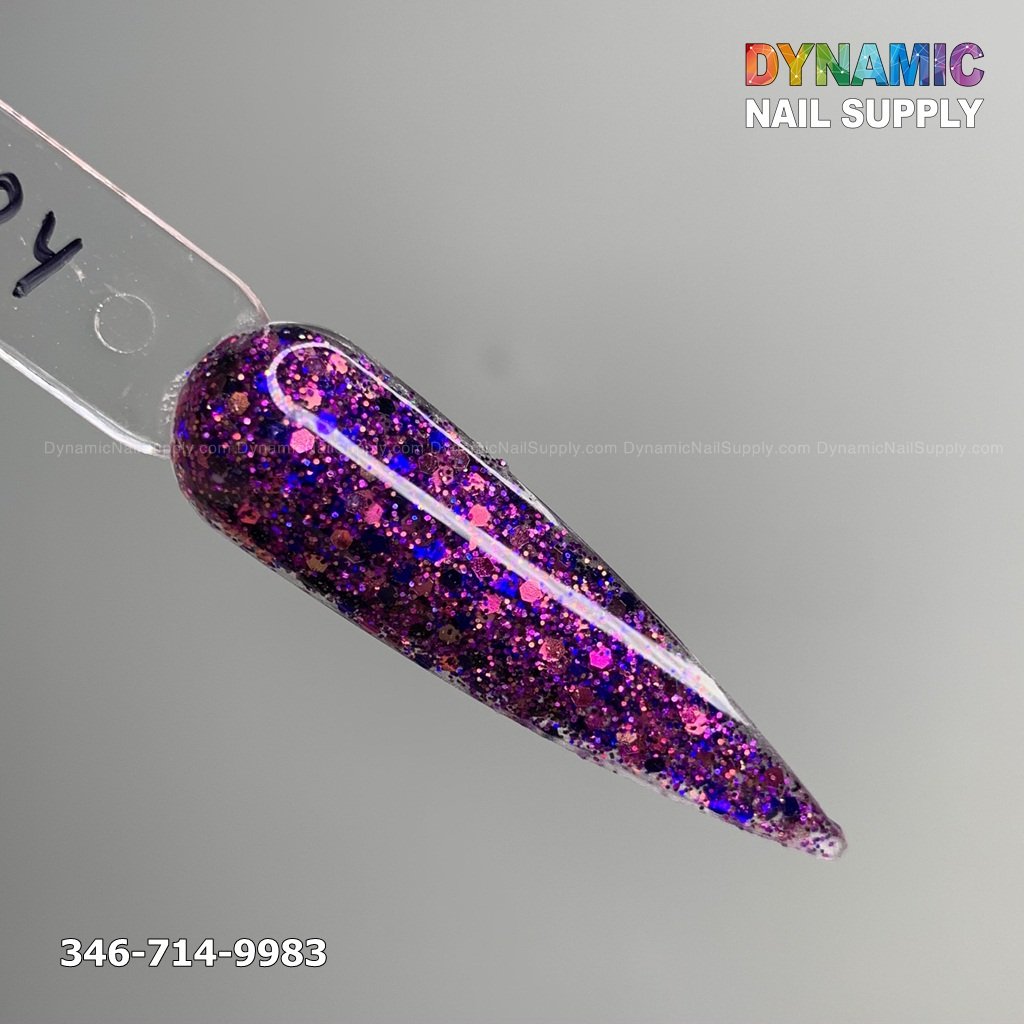 Black Holographic Glitter Nail Powder #322 – Dynamic Nail Supply