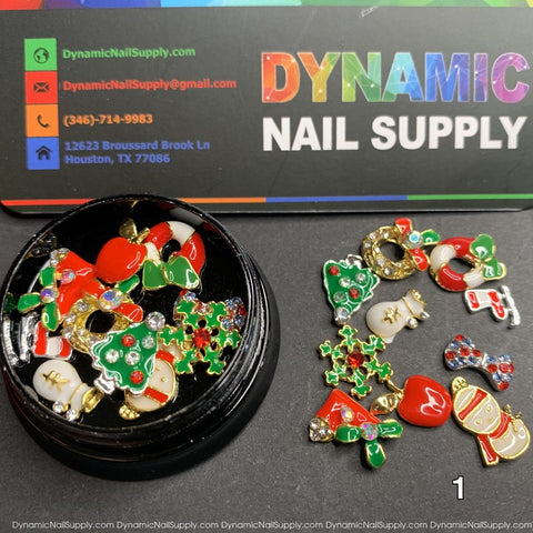 Christmas Metal Charms for Nail Art Design