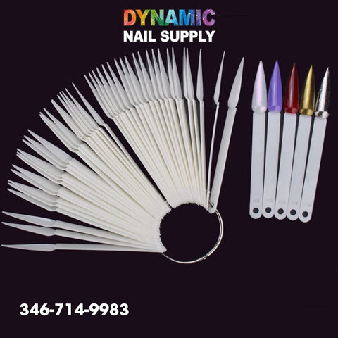 50 pcs each bag - Nails Swatches display tips - Sample display nails tips - Dynamic Nail Supply