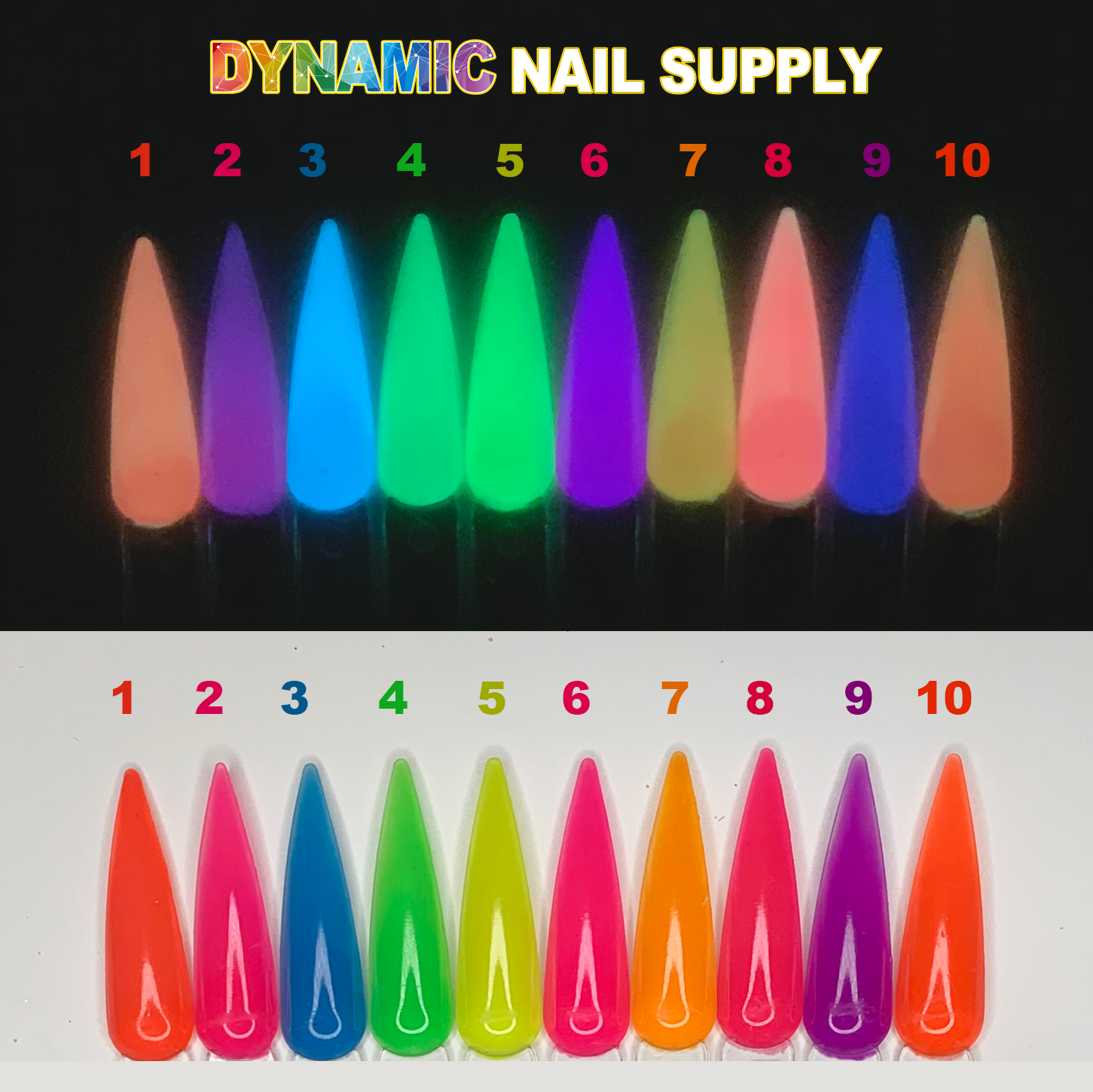 Black Holographic Glitter Nail Powder #322 – Dynamic Nail Supply
