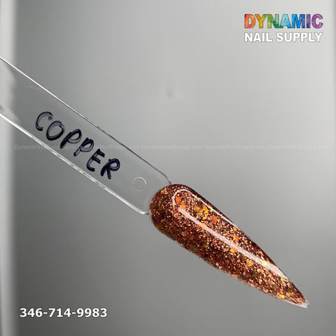Copper - Acrylic Glitter Powder - Dynamic Nail Supply