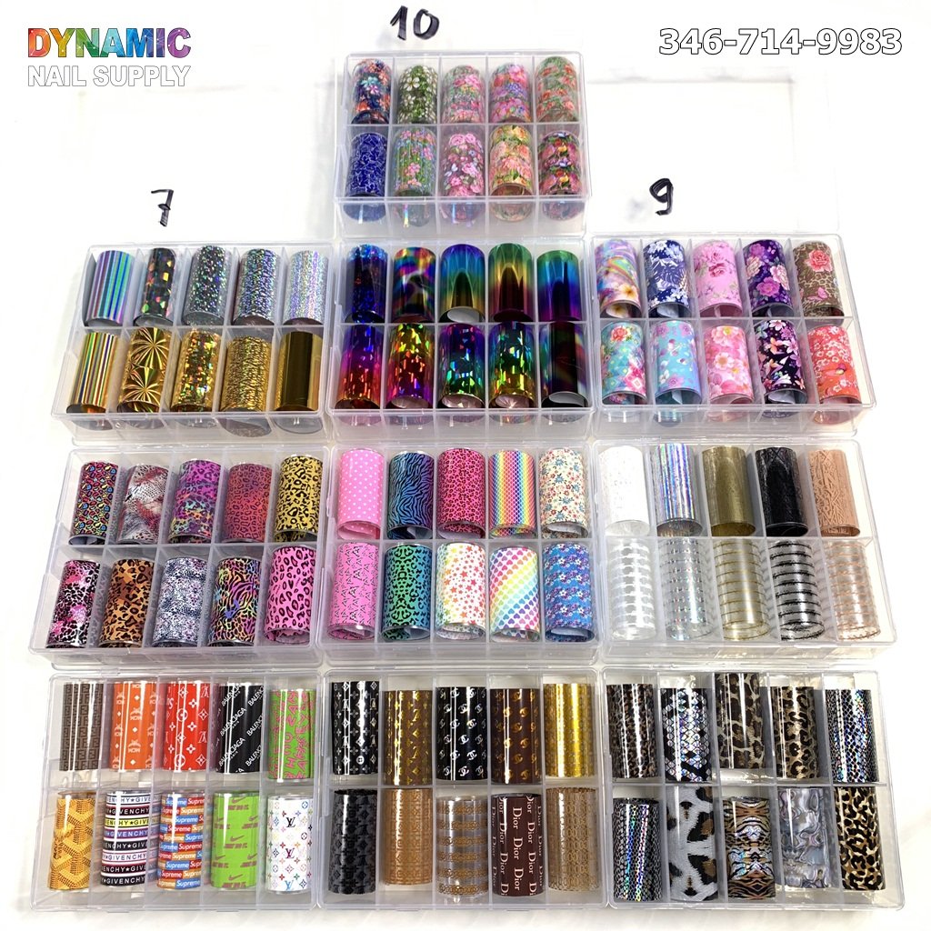 Colorful Flame Design Transfer Foil For Nails – Scarlett Nail Supplies