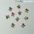10 pcs Small Red Cherry Charms for Nails Art Designer