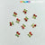 10 pcs Small Red Cherry Charms for Nails Art Designer