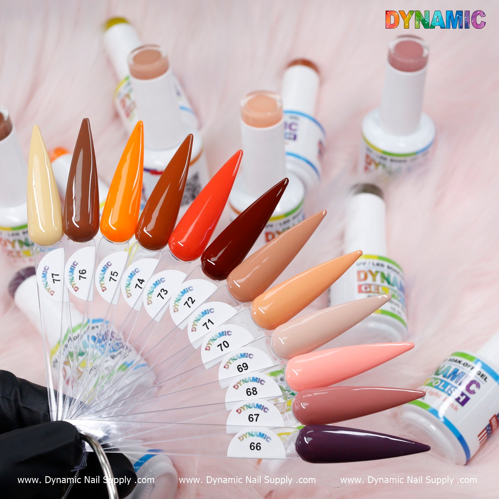 (New) Fall Colors Gel Polish Collection from 66 to 77 Dynamic Nail Supply