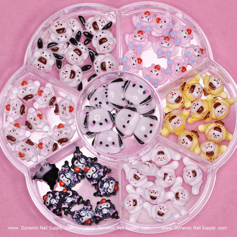 70 pcs Cartoon Characters charms (Kawaii) for Nails Art Design