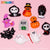 10 pcs Cute Cartoon Halloween Design Nail Charms (Spooky Skeleton Ghost Pumpkin Bat)