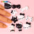 10 pcs Cute Hell0 Kitty Cat Cartoon Design Nail Charms