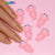 6 pcs KAWS Nail Designer Charms (Baby Pink)