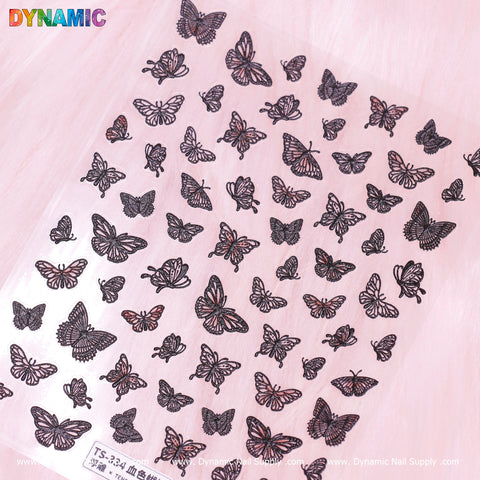 Black Butterfly Sticker (TS 334)