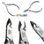 Professional Stainless Steel Cuticle Nippers with Jaw 16 and Precision Sharp blade