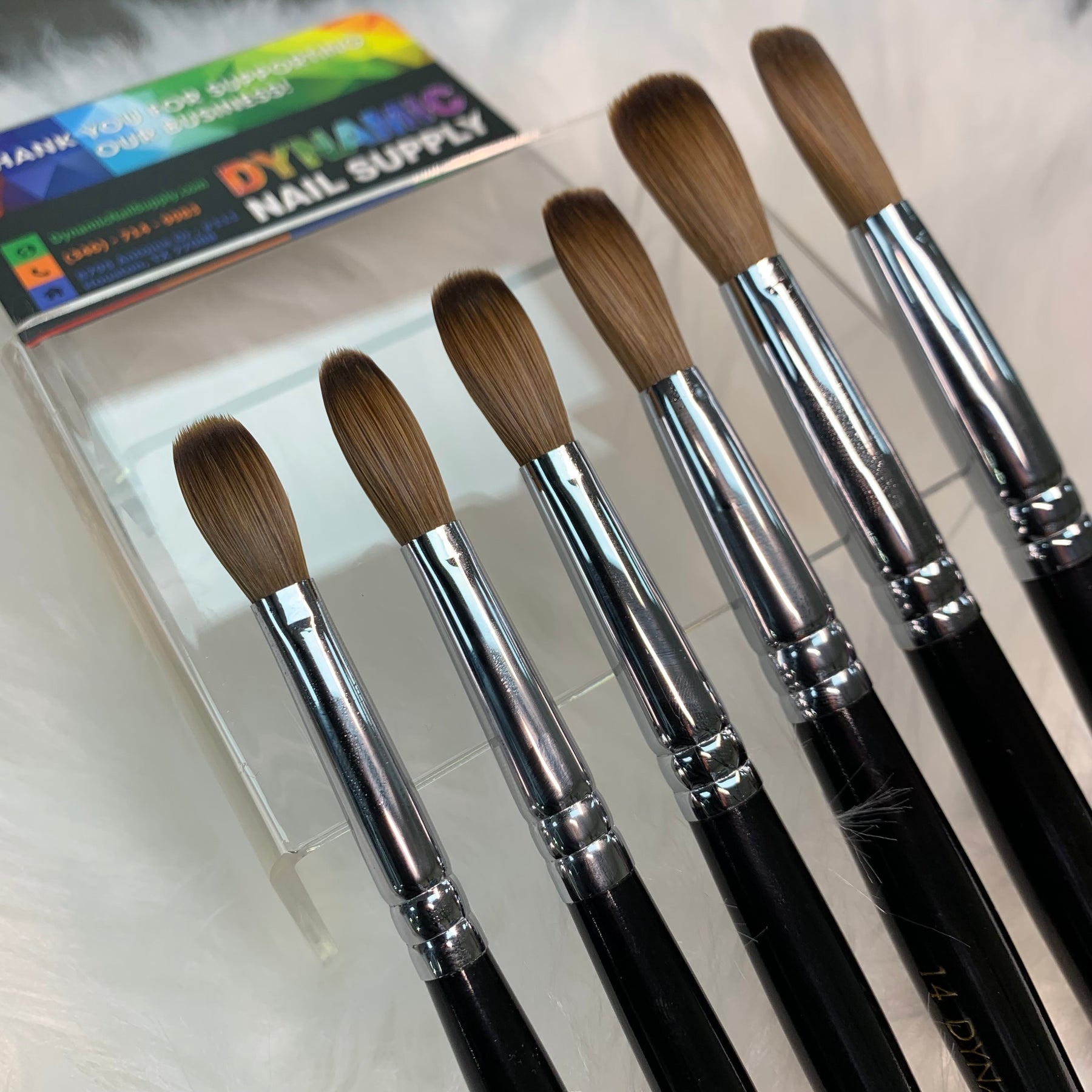 Dynamic Nail Supply Kolinsky Hair Brush - Thumbnail 3